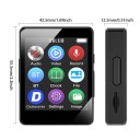 Lettore digitale MP3 MP4 nero con Bluetooth, schermo da 1,77", registrazione, supporto per e-book e microSD fino a 128 GB 3