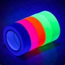 Leuchtende Baumwollklebeband 5 m x 13 mm Neonfarbene fluoreszierende selbstklebende Bänder, die unter UV-Licht leuchten 8
