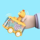 Leuchtendes Giraffenauto 9,5 x 7 x 12,5 cm mit Zahnrädern und Licht Mechanisches Fahrzeug für Kinder ohne Batterien 2