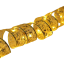 Leuchtendes goldenes Weihnachtsband 1 m 10 LEDs 5