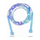 Leuchtendes LED Springseil für Kinder 270 cm Transparentes PVC-Seil mit bunten Lichtern Knopf am Seil Zum Spielen und Trainieren am Abend 3