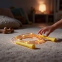Leuchtendes LED Springseil für Kinder 270 cm Transparentes PVC-Seil mit bunten Lichtern Knopf am Seil Zum Spielen und Trainieren am Abend 7