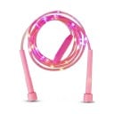 Leuchtendes LED Springseil für Kinder 270 cm Transparentes PVC-Seil mit bunten Lichtern Knopf am Seil Zum Spielen und Trainieren am Abend 1