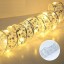 Leuchtendes silbernes Weihnachtsband 1 m 10 LEDs 1