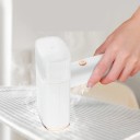 Λευκός ατμοκαθαριστής ρούχων 130 ml 1000 W Αναδιπλούμενος χειροκίνητος ατμοκαθαριστής Σίδερο ατμού για ρούχα Ταξιδιωτική χρήση Γρήγορη θέρμανση 40 δευτ. ΕΕ 2