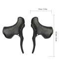 Leve freno per bicicletta antiscivolo 10 × 16,5 cm per manubri 22,2–23,8 mm in lega di alluminio e plastica ABS per biciclette 3