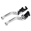 Levier de frein et d'embrayage en aluminium CNC pour moto avec guidon de 22 mm Version universelle en plusieurs couleurs Levier en aluminium 9