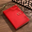 Libreta A5 retro colorida con cubierta de polipiel suave, 360 páginas. Adecuada para estudiantes y la oficina. Con marcapáginas y presilla para bolígrafo. 6