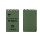 Libreta de bolsillo impermeable de 7,6 x 12,7 cm, 100 páginas, encuadernación en espiral, regla, parte trasera, bloc de notas para exteriores 4
