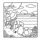 Libros para colorear de vibras acogedoras para niñas dibujo sencillo para niños y adultos 24 páginas 20 x 20 cm libro creativo relajante 3