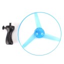 Lichtgevende vliegende schotel voor kinderen Buitenspeelgoed voor kinderen Opwindbare propeller met led-lampjes Glow-in-the-dark vliegende schijf met handvat 25 x 13 cm 2