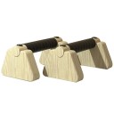 Liegestützgriffe aus Holz 40 cm Buchenholz Parallette für Heimtraining Calisthenics Klimmzüge Push-ups Tragkraft 300 kg 1