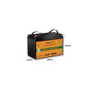 LiFePO4 baterie 12,8 V 100 Ah 1280 Wh Smart 4S 100 A BMS Lithiová Černá Karavany lodě obytné vozy i solární a záložní systémy 2