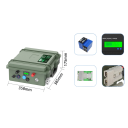 LiFePO4 baterie 24 V 100 Ah 2560 Wh Smart 8S 100 A BMS s Bluetooth a LCD displejem Voděodolný ABS kryt Zelená Karavany a solární systémy 2