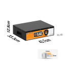 LiFePO4 baterie ECO-WORTHY 48 V 51,2 V 50 Ah 2560 Wh 200 A 43,7 x 12,5 x 33,3 cm Kovový kryt s BMS a M8 Černá Pro solární systém 2