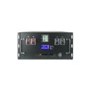 LiFePO4 Batterie 51,2 V 200 Ah 16S mit Smart BMS 200 A und LCD-Display 440 x 240 x 580 mm 6000 Zyklen schwarz für Haushalts- und Solarenergiespeicher 1