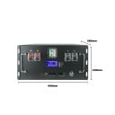 LiFePO4 Battery 51.2 V 200 Ah 16S with Smart BMS 200 A and LCD Display 440 x 240 x 580 mm 6000 Cycles Black Home and Solar Storage 2