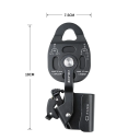 Lifting Climbing Pulley 7.5 x 18 cm Made of Aircraft Aluminium 7075 Durable Pulley for Rope 8–12 mm Climbing Outdoor Sports Equipment 8