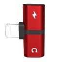 Lightning adapter 2x Lightning csatlakozóval iPhone 7-hez és újabbakhoz Egyidejű töltés és zenehallgatás Kompakt forma Támogatja az iOS 2