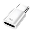 Lightning σε USB-C προσαρμογέας 27W Λευκός Γρήγορης Φόρτισης μετατροπέας με υποστήριξη PD για iPhone 15 Pro Max Plus iPad και MacBook 1