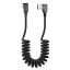 Lightning / USB-C cablu de date USB spiralat 3
