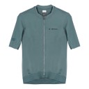 Lightweight and Breathable Men's Short Sleeve Cycling Jersey with Full Length Zip, Mesh Sleeves and Back Pocket 4