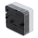 Lille analog vækkeur 6x3x5,8 cm Letlæselig urskive Høj biplyd Bærbart vækkeur til 1 AA-batteri Til soveværelset Kontorer På farten 6
