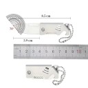 Lille foldbar lommekniv i rustfrit stål 8,5 cm med nøglering Mini EDC lommeværktøj Bærbar nøglekniv Udendørs rejseudstyr Vandreture 2