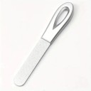 Lima de uñas de acero inoxidable 9 cm Grano de diamante Lima de metal doble cara con funda Manicura y pedicura profesional 7