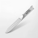 Lima per unghie in acciaio inox a doppia faccia Lima professionale in metallo con custodia Faccia fine e ruvida Manicure pedicure 2