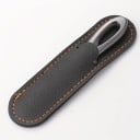 Lime à ongles en acier inoxydable 9 cm Grain de diamant Lime en métal double face avec étui Manucure pédicure professionnelle 4