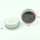 Limpeza de pincéis de maquilhagem com esponja Limpeza a seco de pincéis sem água Caixa de alumínio com tampa Diâmetro 8 cm Altura 3 cm 11
