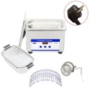 Limpeza ultrassónica de joias e óculos 0,8L 40kHz 35W Temporizador Tanque em aço inoxidável Limpeza profissional Plugue da UE 3