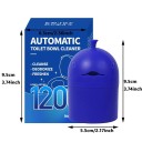 Limpiador automático de inodoro azul con diseño de ballena, 150 g de gel de liberación lenta para el tanque 2