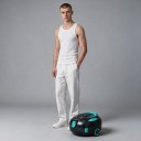 Limpiador de piscina robótico inalámbrico H1 Duración 120 min Motor 40 W Filtro 180 µm Cubo 3 l Estacionamiento automático Negro-turquesa 4