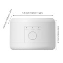 Limpiador vibratorio portátil de alta frecuencia para prótesis dentales, limpiador ultrasónico USB para joyas, gafas, relojes, uso doméstico 2