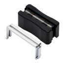 Limpiador y renovador de gomas de limpiaparabrisas para coche Tamaño compacto para la palma Ranura con superficie abrasiva Plástico ABS y metal 7 x 3 4