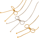 Linear Necklace 41.5 + 5.5 cm Stainless Steel Bow Delicate Fashion Jewellery for Women Adjustable Elegant Accessory 5