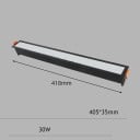 Lineares LED-Deckenleuchte 30W neutrales Weiß 4000K Einbauleuchte 418 mm Metalllicht für Flure 3