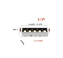 Lineární LED bodové stropní svítidlo 10W teplá bílá 3000K zapuštěné osvětlení 151 mm do chodby 2