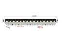 Lineární LED bodové stropní svítidlo 30W studená bílá 6000K zapuštěné osvětlení 418 mm do chodby 3