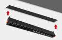 Lineární LED bodové stropní svítidlo 30W studená bílá 6000K zapuštěné osvětlení 418 mm do chodby 5