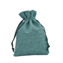 Linen Drawstring Bag 10x14 cm Textile Pouch for Small Items, Jewellery, Packing and Organisation for Home and Travel 8