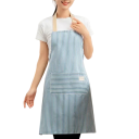 Linen Striped Apron Sleeveless Kitchen and Gardening Natural Material Stylish Clothing Protection Practical and Lightweight 9