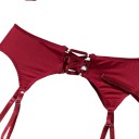 Lingerie sexy avec soutien-gorge à grand nœud et ceinture porte-jarretelles avec lacets et string complété par des porte-jarretelles 13