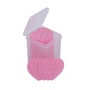 Lingettes en coton en forme de cœur pour enlever le vernis à ongles Dissolvant pour ongles Accessoire de nettoyage sans peluches 200 pcs 2