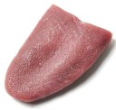 Língua falsa realista Acessório de magia Brinquedo de brincadeira Língua artificial flexível Acessório de Halloween 5,5 x 3,8 x 1,2 cm 1