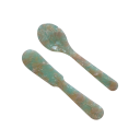 Linguriță de desert și cuțit pentru gem Set de ustensile de bucătărie elegante Linguriță de cafea și ceai pentru tort înghețată deserturi Set de servire 9