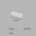 Linowe LED sufitowe oświetlenie 10W zimna biała 6000K wbudowane oświetlenie 152 mm metalowe światło do korytarza 3