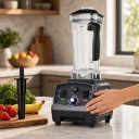 Liquidificador de bancada BioloMix 2200 W 3 HP com temporizador e regulação de rotações Recipiente 2 l sem BPA Preto Para smoothies e trituração 9